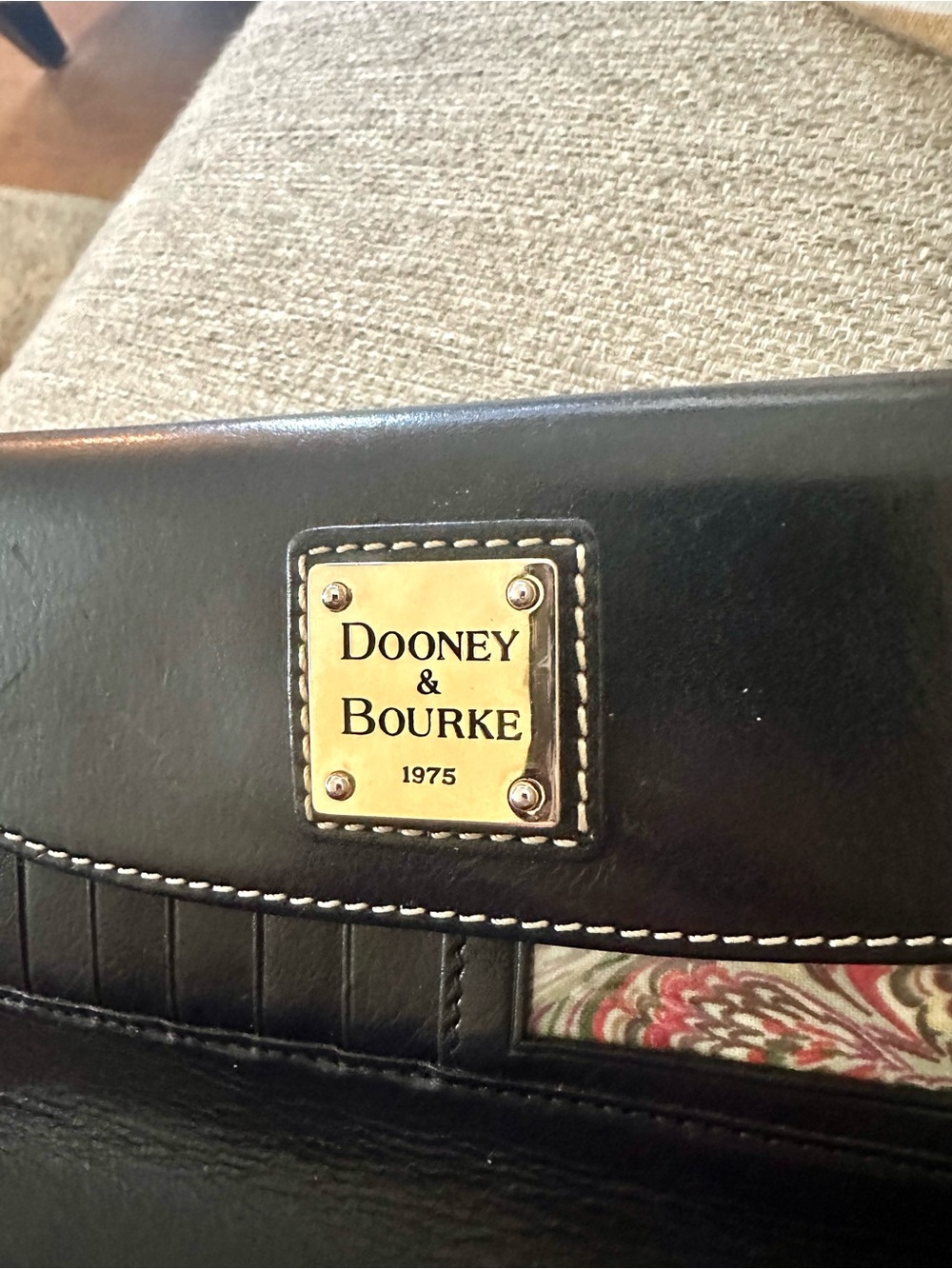 Dooney & Bourke Black Leather Satchel with Matching Continental Wallet - Picture 12 of 16